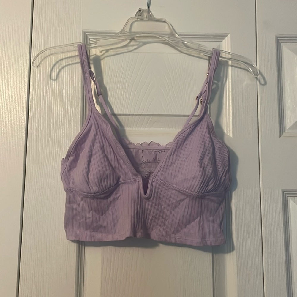 Aerie Lilac Lace Brallette
